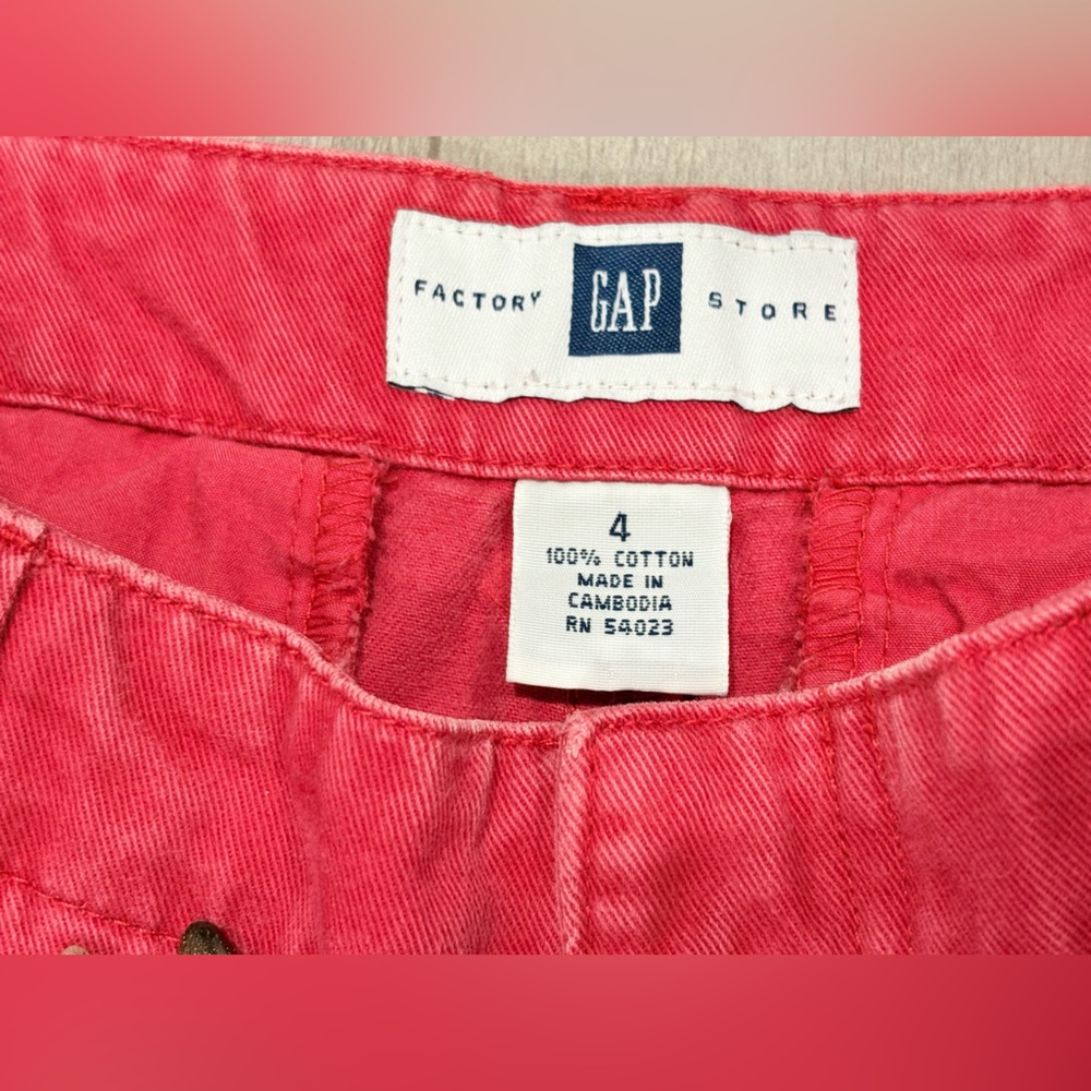 GAP Red Capri Pants Size 4 - Picture 5 of 5